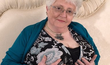 Big Breasted British Granny Playing with Herself - Mature.nl