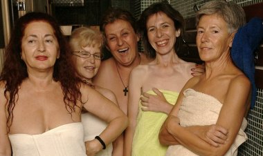 Ever Take a Peek in an All Female Mature Sauna - Mature.nl