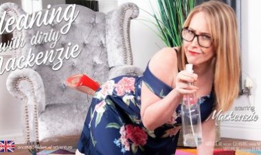 During cleaning, MILF Mackenzie Page gets very dirty