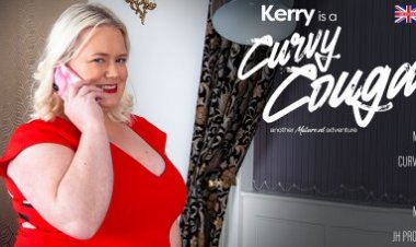 Curvy cougar Kerry is a naughty mature lady