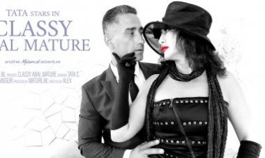 Classy MILF Tata with her big pussy lips goes anal!