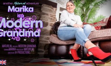 Marika is a very modern grandma with a very sexy way to keep herself busy