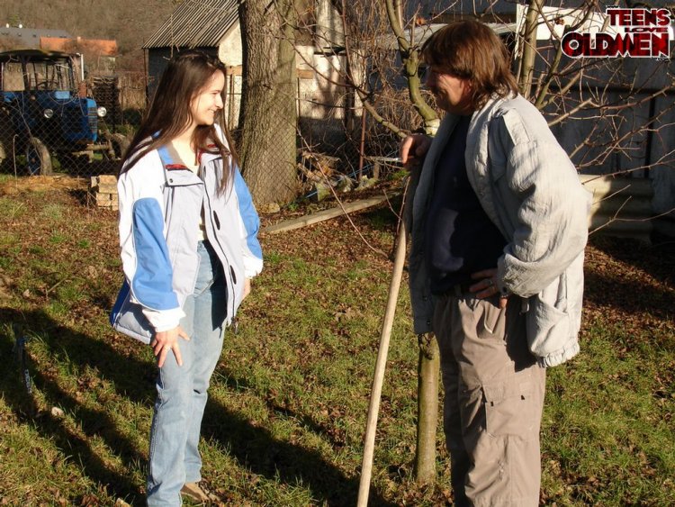 two teen chicks and an old dick