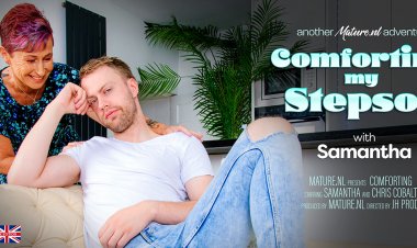 British Samantha has a kinky way to cheer up her stepson after a breakup