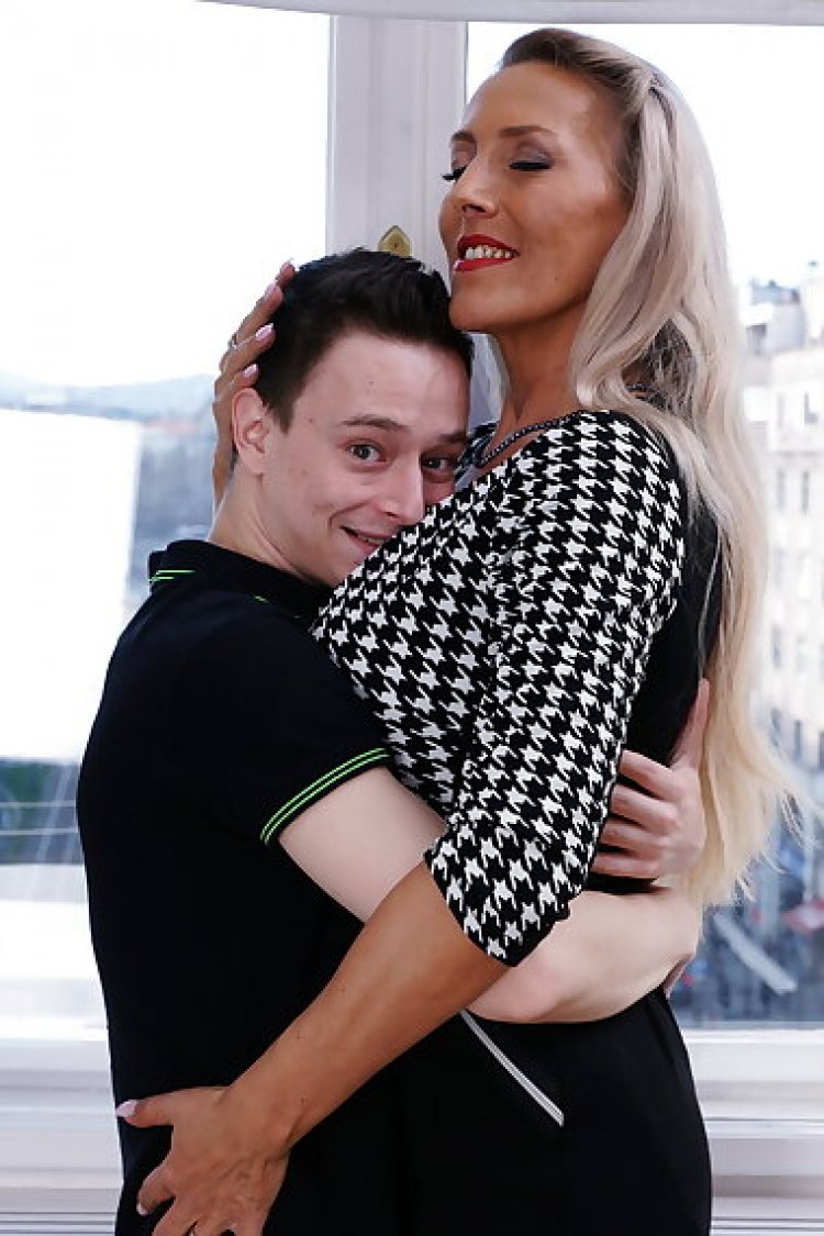 Hot german milf teaching a young innocent boy the ropes of her dirty mind