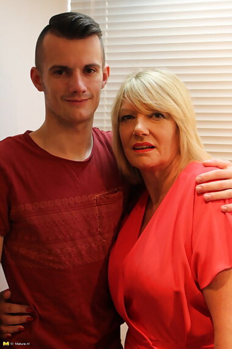 Naughty british housewife doing her toy boy