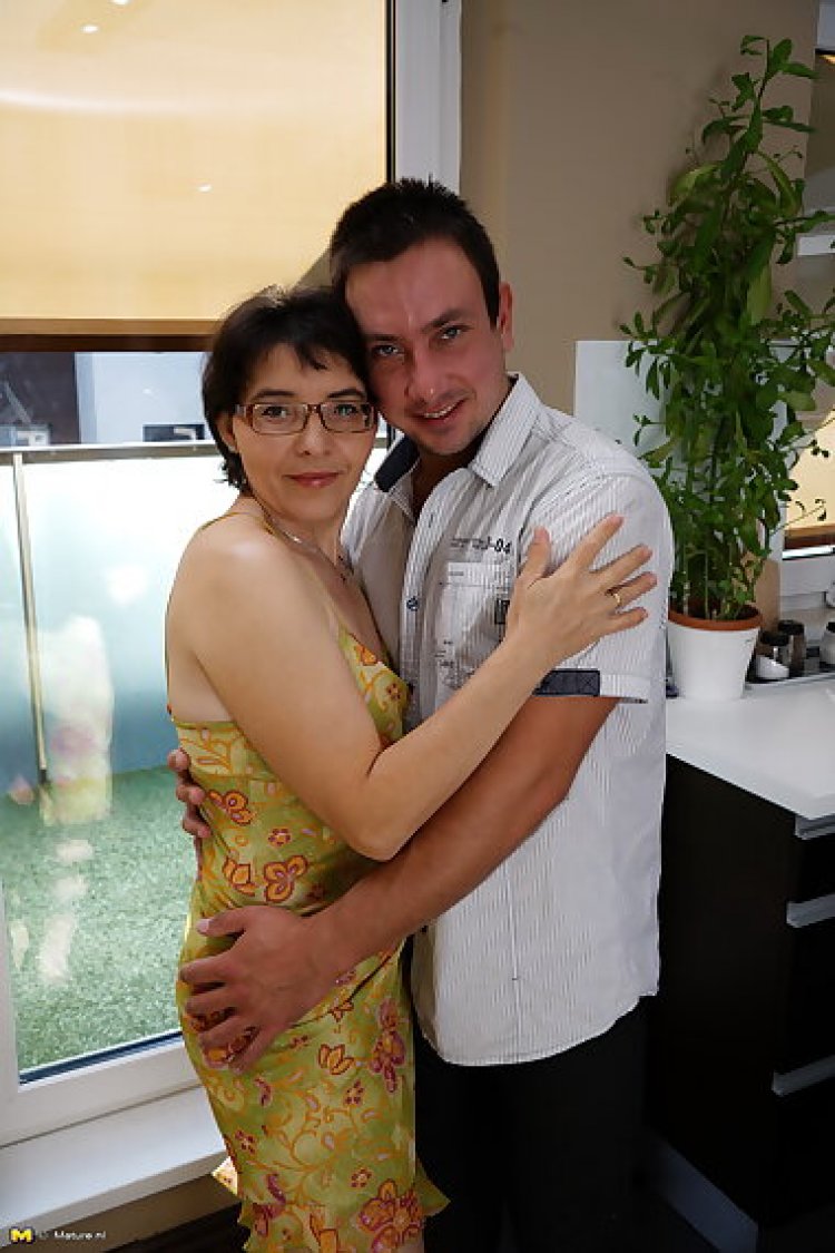 Naughty mature lady doing her toy boy