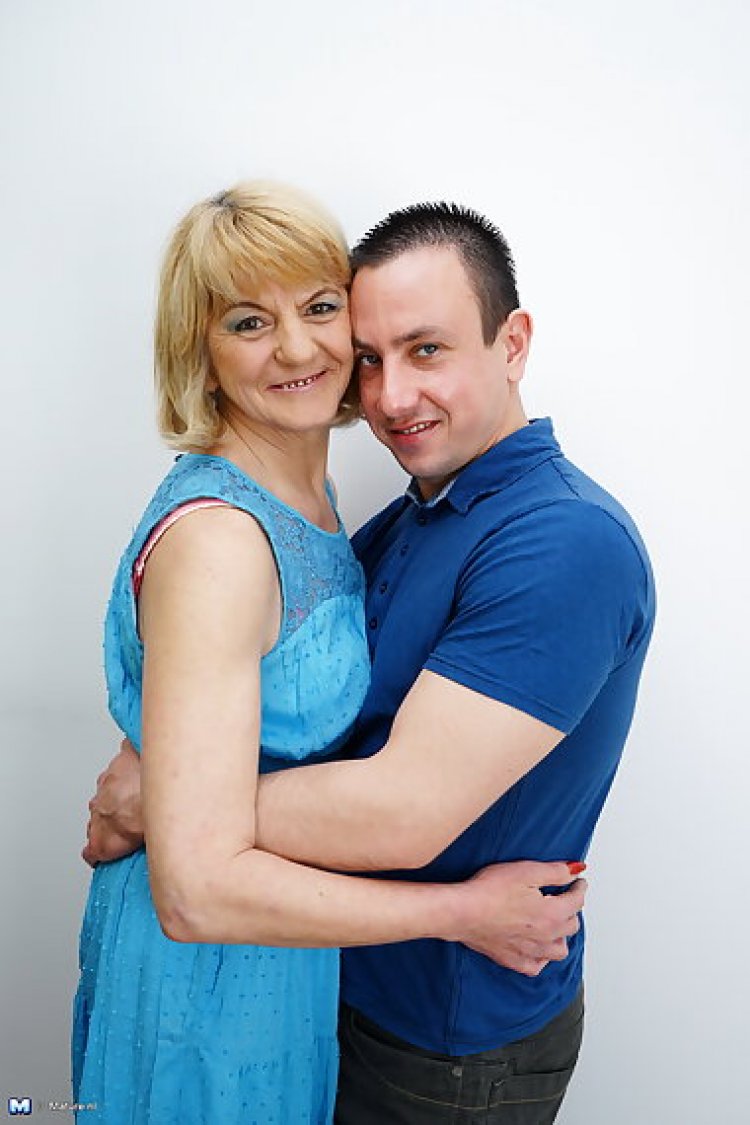 Naughty mature lady doing her toy boy