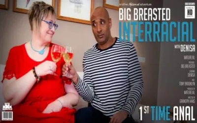 Big breasted Denisa gets an interracial anal fuck