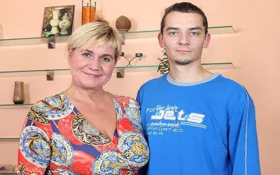 Big Breasted Mama Loves Sucking and Fucking Hard - Mature.nl