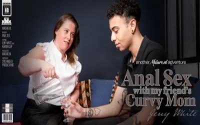 Curvy Jeny White loves anal sex with her sons friend