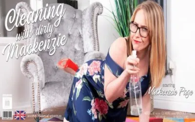 During cleaning, MILF Mackenzie Page gets very dirty