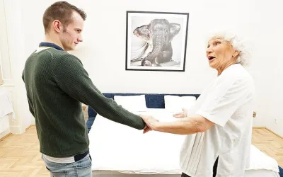 Grandma Gets Her Hairy Pussy Thumped by Young Toyboy