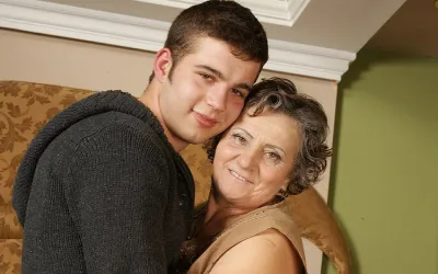 Horny Grandma Gets Fucked by Her Toyboy - Mature.nl