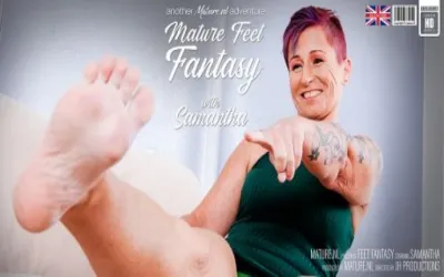 Mature Samantha has a fetish for feet
