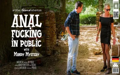 MILF Mandy Mystery loves fucking outside with a stranger