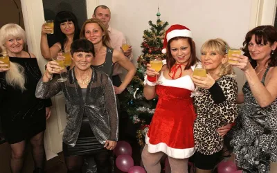 Old and Young Christmas Party Goes Wild - Mature.nl