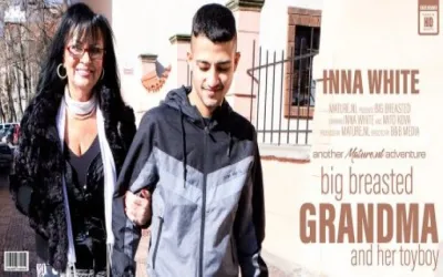 This lucky toyboy gets lured by hot big breasted grandma Inna White for a naughty afternoon