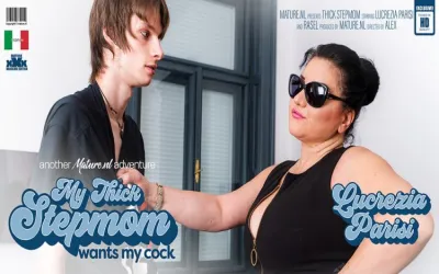 Toyboy gets to fuck his thick Italian stepmom Lucrezia Parisi in his bedroom
